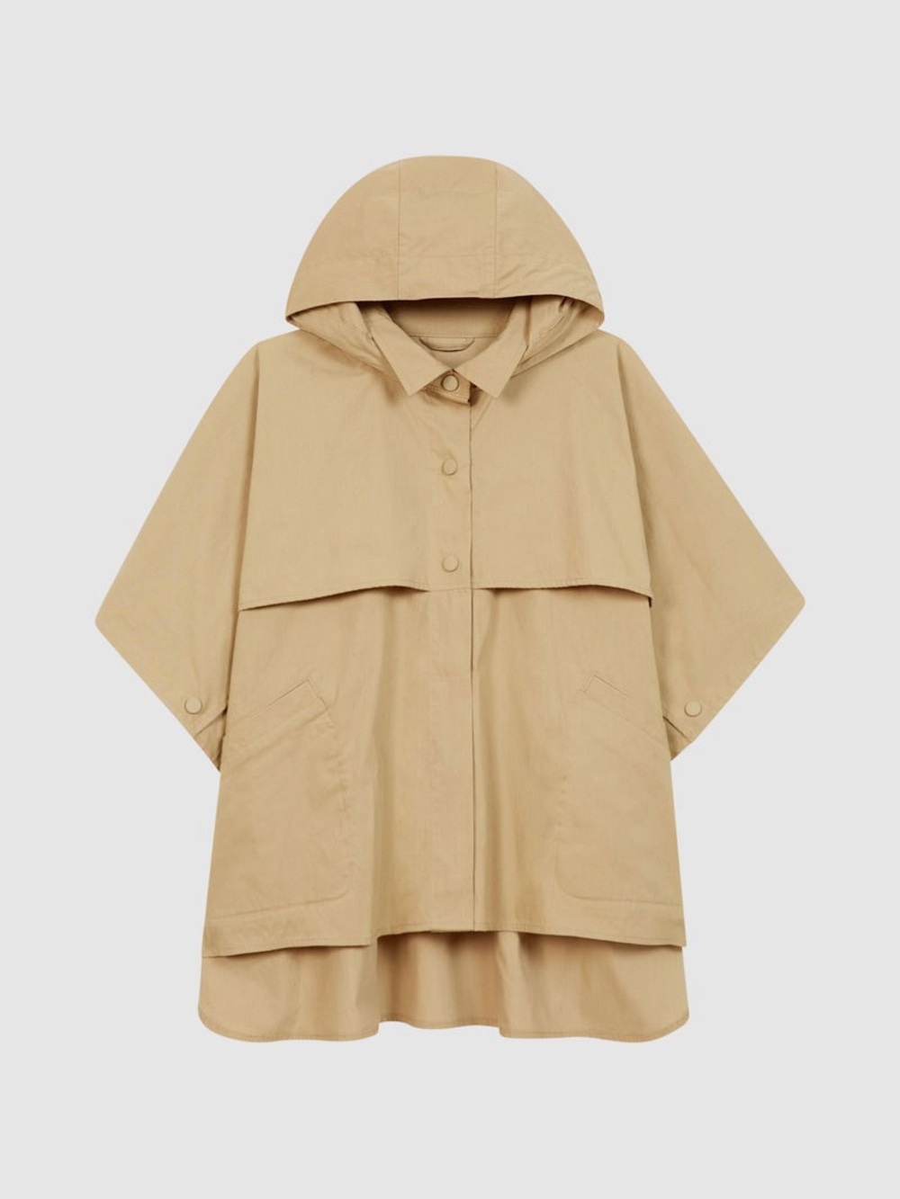 Reiss Bettie Junior Technical Poncho in Camel Sz 4-5 Y